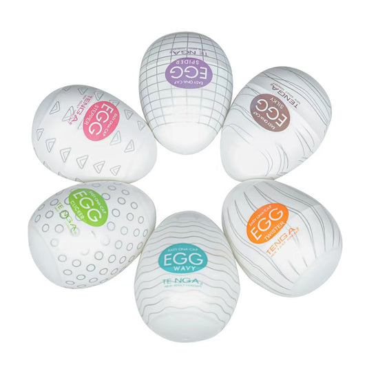 Huevos Texturizados para Masturbación Masculina – Pack de 6