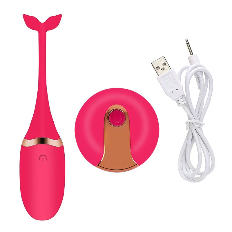 Vibrador de Punto G con Cola de Ballena – Control Remoto Inalámbrico (73x32mm)
