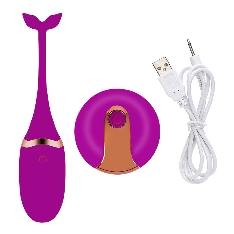 Vibrador de Punto G con Cola de Ballena – Control Remoto Inalámbrico (73x32mm)