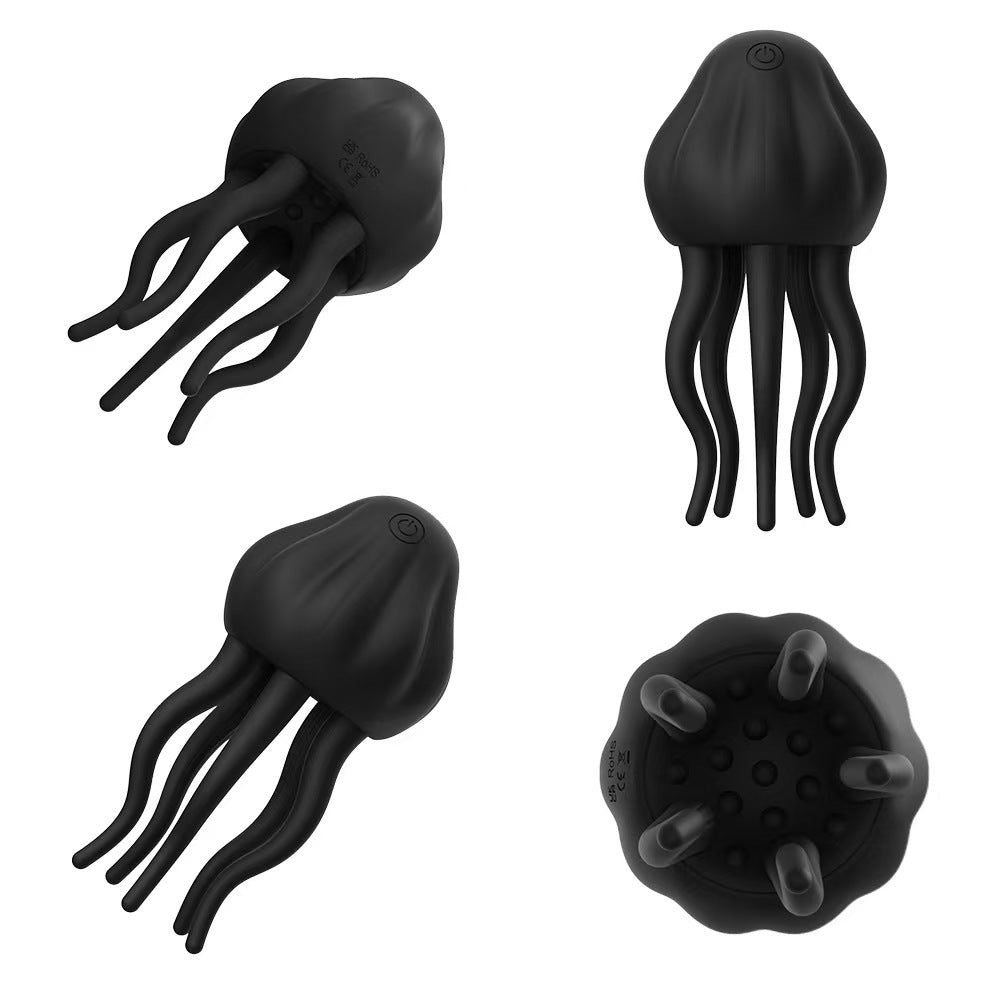 Anillo Vibrador Estimulador con Tentáculos – Recargable USB (9.2 cm)