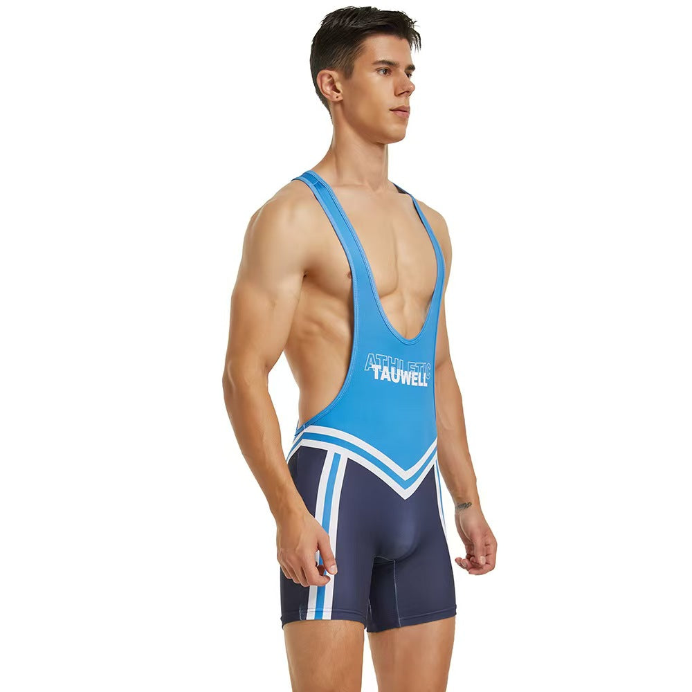 Uniforme Fetiche de Luchador – Estilo Wrestling (Tres Colores)