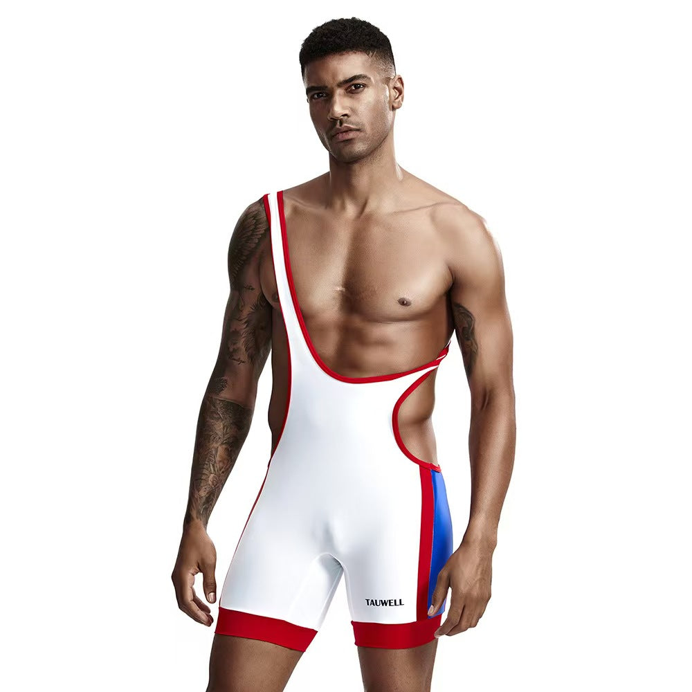 Uniforme Fetiche de Luchador – Estilo Wrestling (Tres Colores)