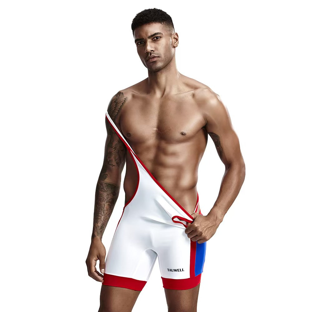 Uniforme Fetiche de Luchador – Estilo Wrestling (Tres Colores)
