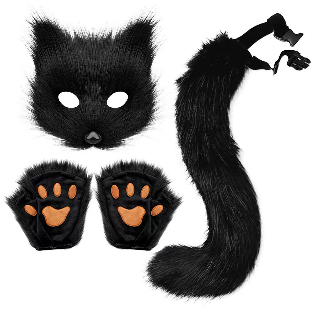 Kit Kawaii de Zorrita Traviesa – Máscara, Cola y Patitas