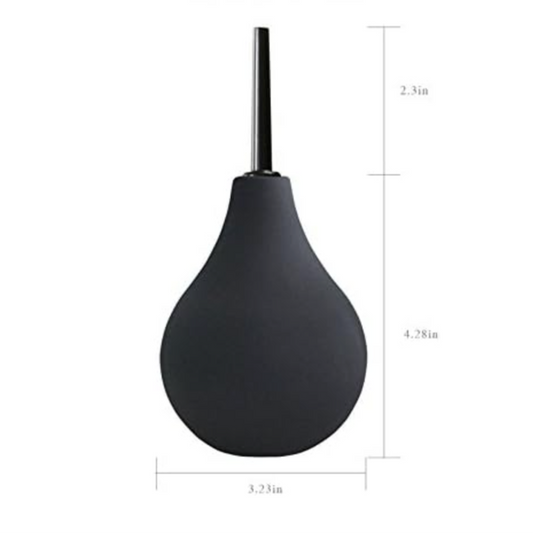 Ducha Anal con Perilla de 200 ml (PVC de grado médico, libre de BPA)
