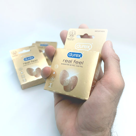 Durex Real Feel – Condones Ultradelgados Sin Látex (3 Condones)