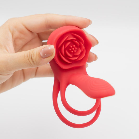 Anillo Vibrador de Rosa – Para Parejas, Recargable USB (76x27 mm)