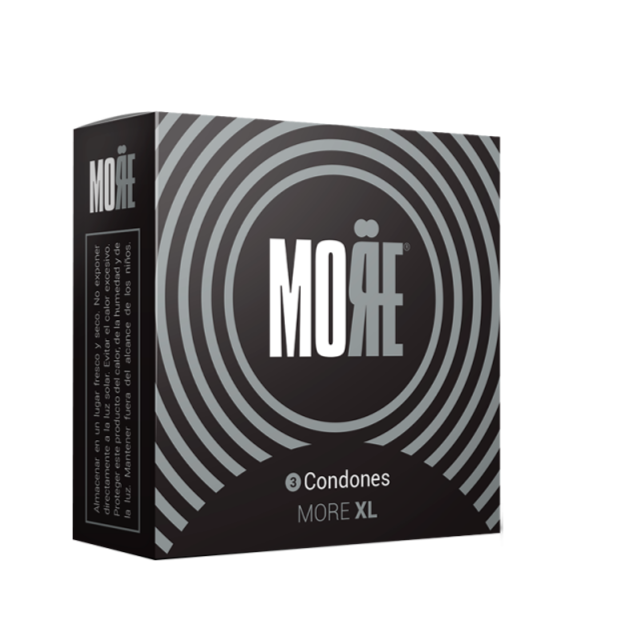 More XL – 3 Condones de Tamaño Extra Grande