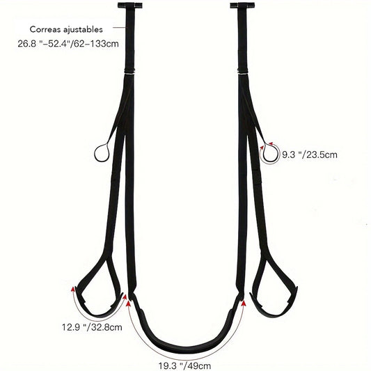 Love Swing – Arnés para Posiciones Eróticas en Suspensión con Fijacion en Puerta (hasta 250 lbs)