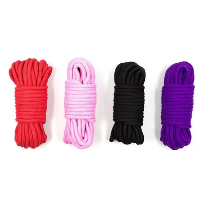 Cuerda Erótica para Bondage Shibari – 5 Metros, Suave y Resistente (3 sogas)