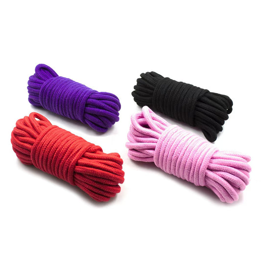 Cuerda Erótica para Bondage Shibari – 5 Metros, Suave y Resistente (3 sogas)