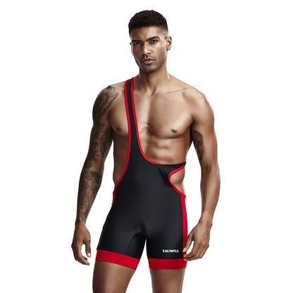 Uniforme Fetiche de Luchador – Estilo Wrestling (Tres Colores)