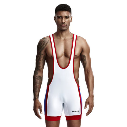 Uniforme Fetiche de Luchador – Estilo Wrestling (Tres Colores)