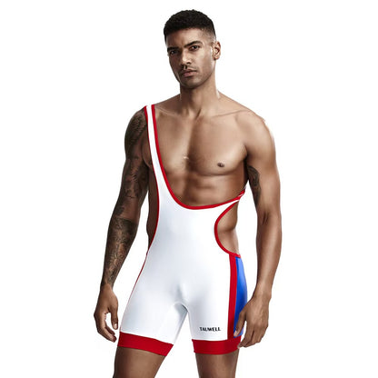 Uniforme Fetiche de Luchador – Estilo Wrestling (Tres Colores)