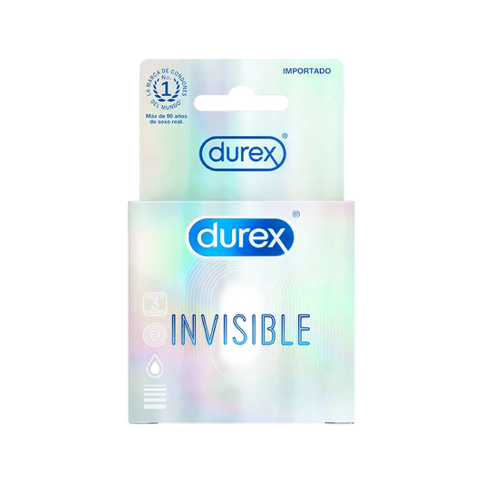 Durex Invisible – Condones Ultrafinos para Máxima Sensibilidad (3 Condones)