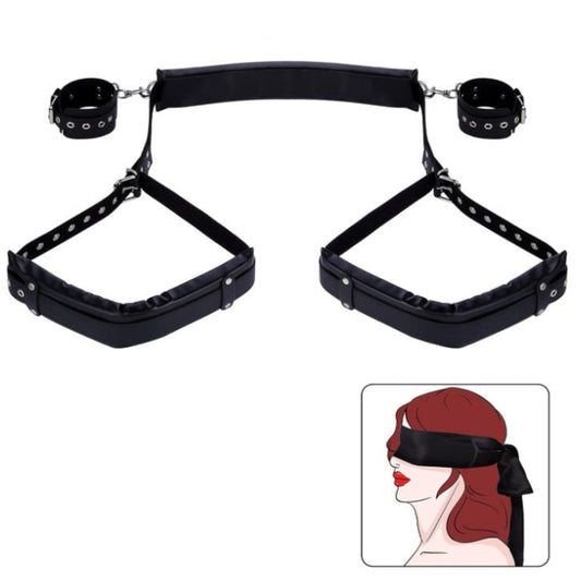 Set para Juegos de Dominación – Muslos, Muñecas y Antifaz