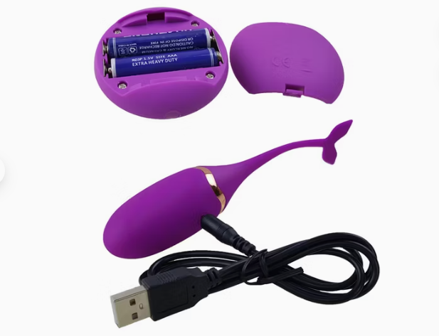 Vibrador de Punto G con Cola de Ballena – Control Remoto Inalámbrico (73x32mm)