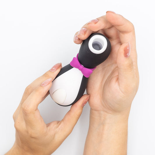 Succionador de Clítoris – Diseño Pingüino, Recargable USB (12.5 cm)