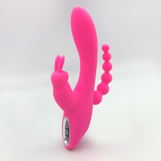 Vibrador con Succión y Triple Estimulación – 21 cm, Recargable USB