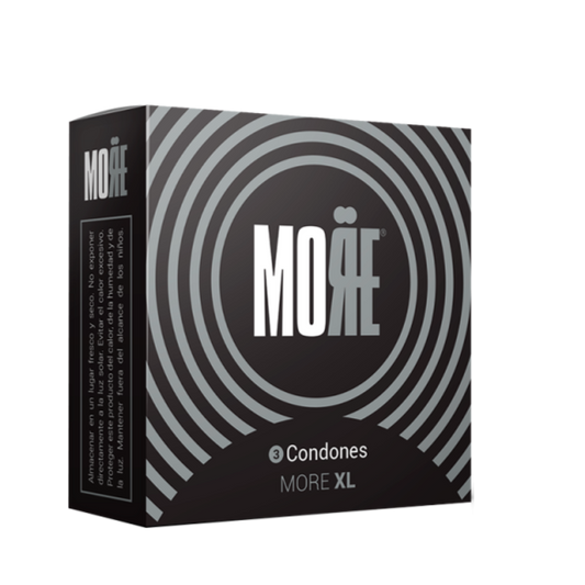 More XL – 3 Condones de Tamaño Extra Grande