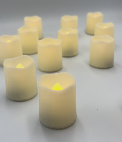 Set de 12 Velas LED (200 horas de Luz Cálida) para Ambientes Sensoriales
